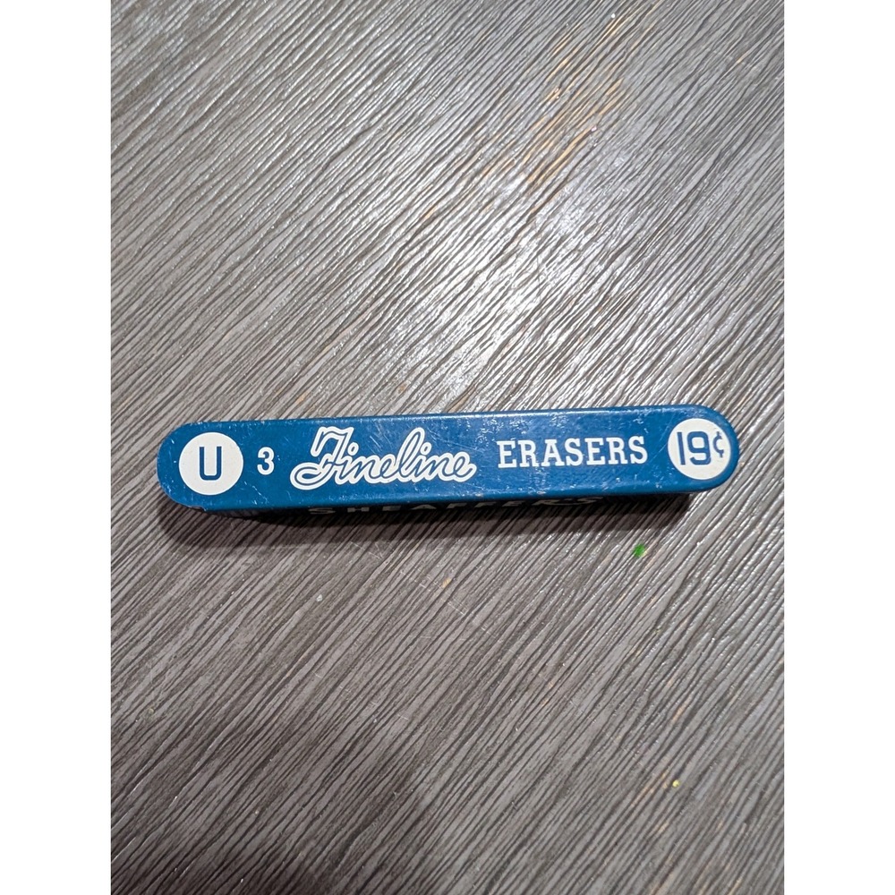 Vintage Sheaffer's Fineline U3 Erasers 19¢ Original Tin 3 Refills Made USA